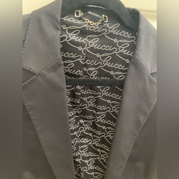 Authentic Gucci blazer Black S with bamboo pockets - Picture 4 of 8